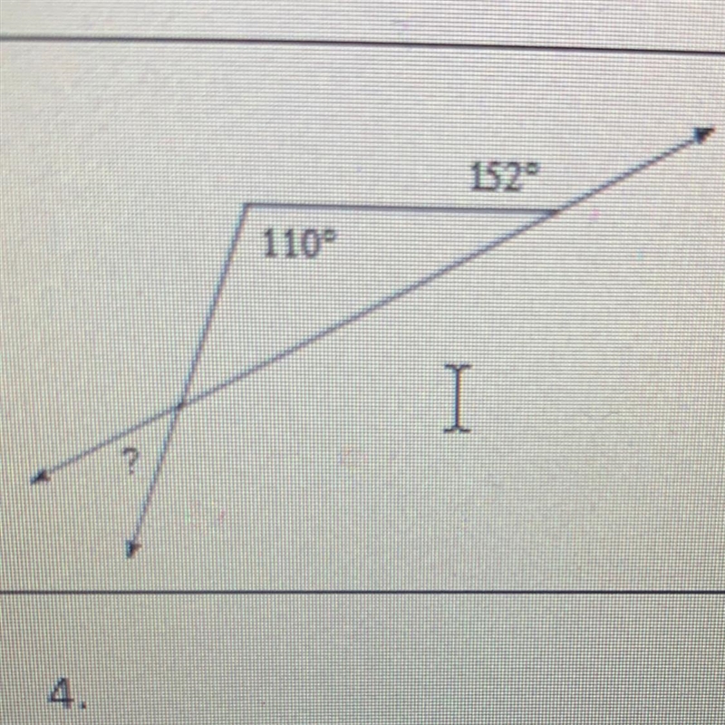 Solve for missing angle￼-example-1