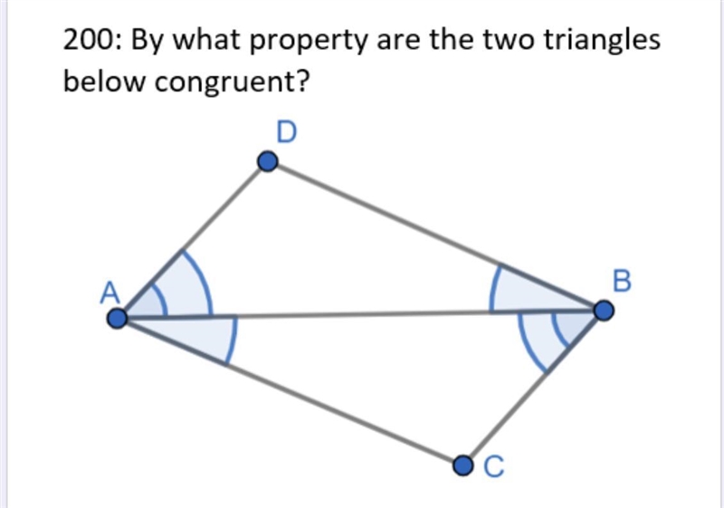 HELPPPP plzz!! A.) Side - Side - Side B.) Side - Angle - Side C.) Angle - Side - Angle-example-1