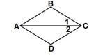 Given: BC ≅ CD and AC bisects ∠BCD Prove: ∆ABC ≅ ∆ADC Please show work and don't just-example-1