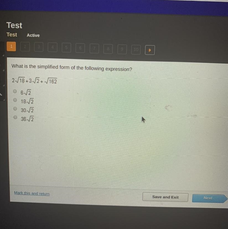 What is the simplified form of the following expression?-example-1