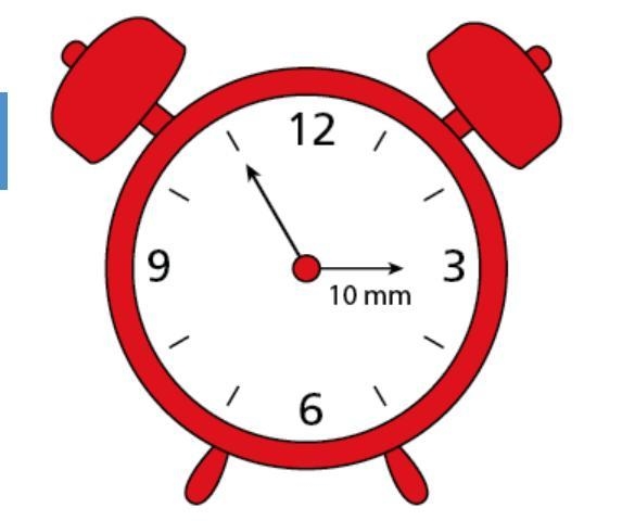 The length of the minute hand is 150% of the length of the hour hand. In 2 hours, how-example-1