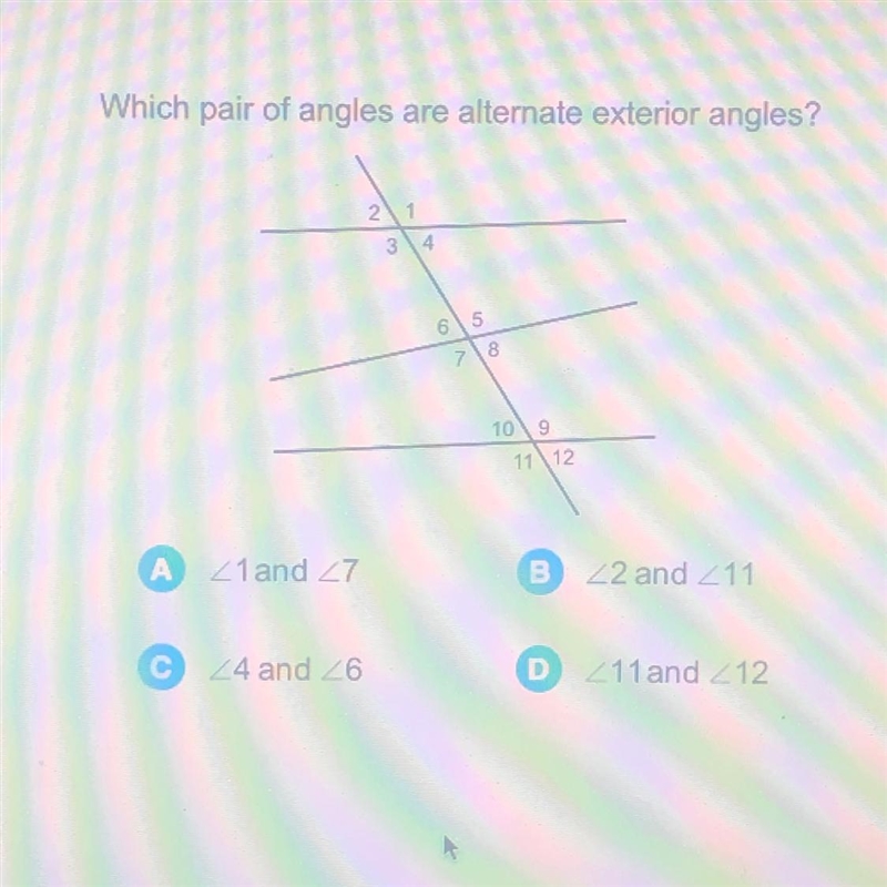 Which pair of angles are alternate exterior angles?-example-1