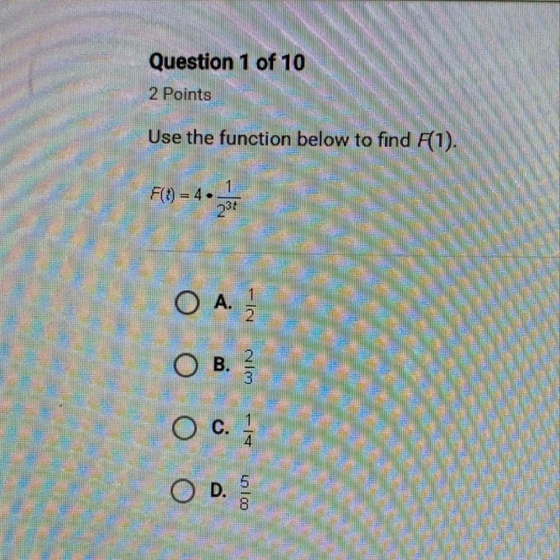 Use the function to find F(1)-example-1