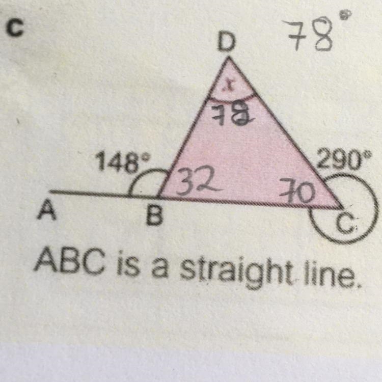 Work out the angles marked x in each diagram you must show your working-example-1