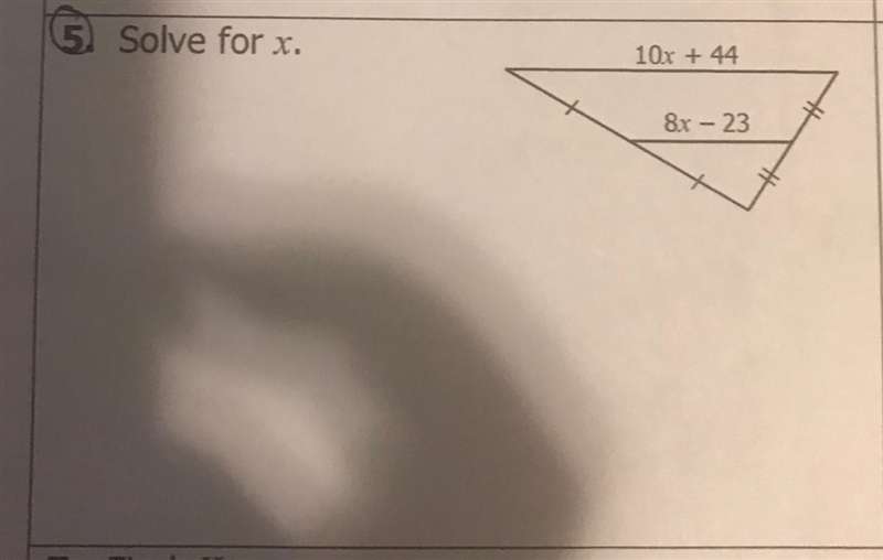 5) Solve for x, 107 + 44 8x -23-example-1