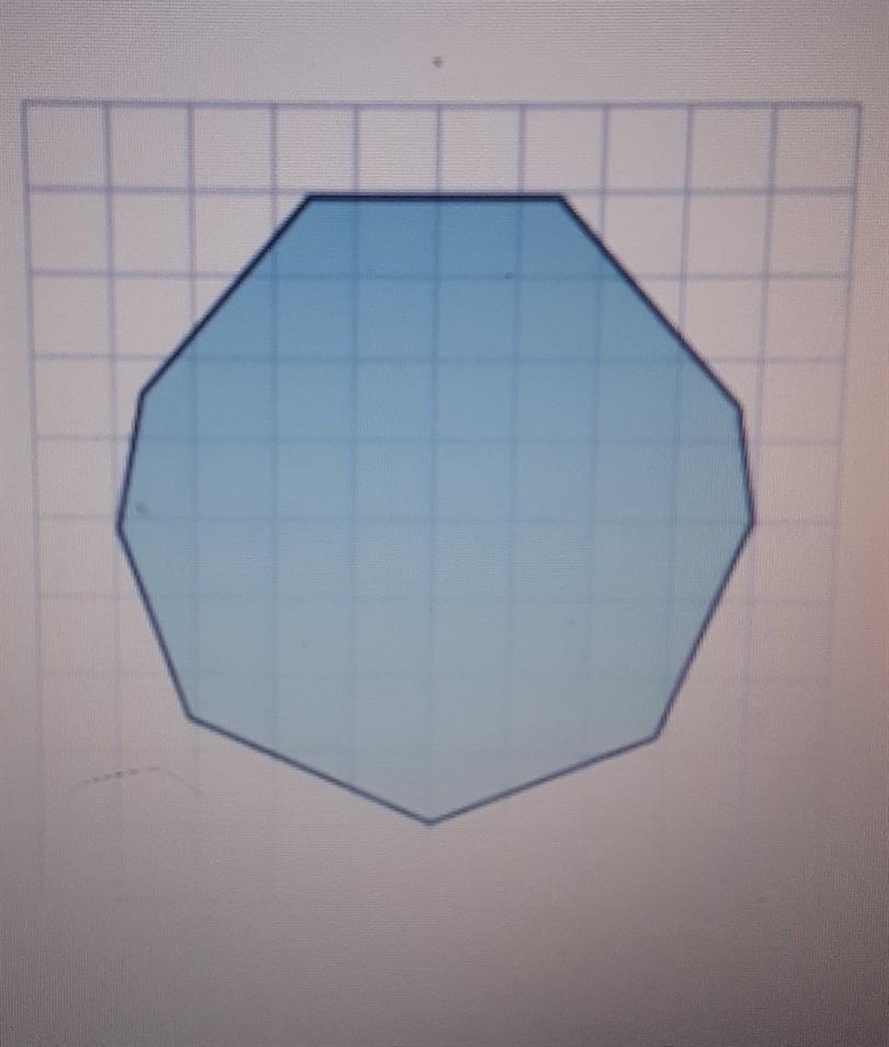 Each small square on the grid is 1 ft squared. Which estimate best describes the area-example-1