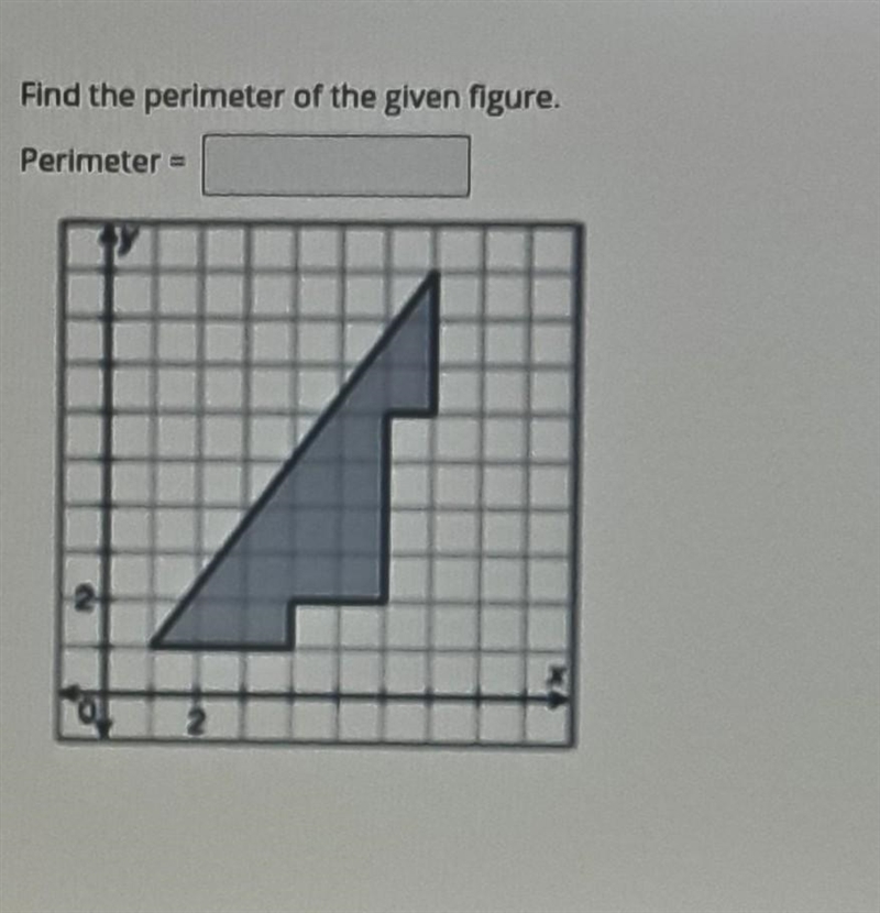 Find the perimeter of the given figure.​-example-1