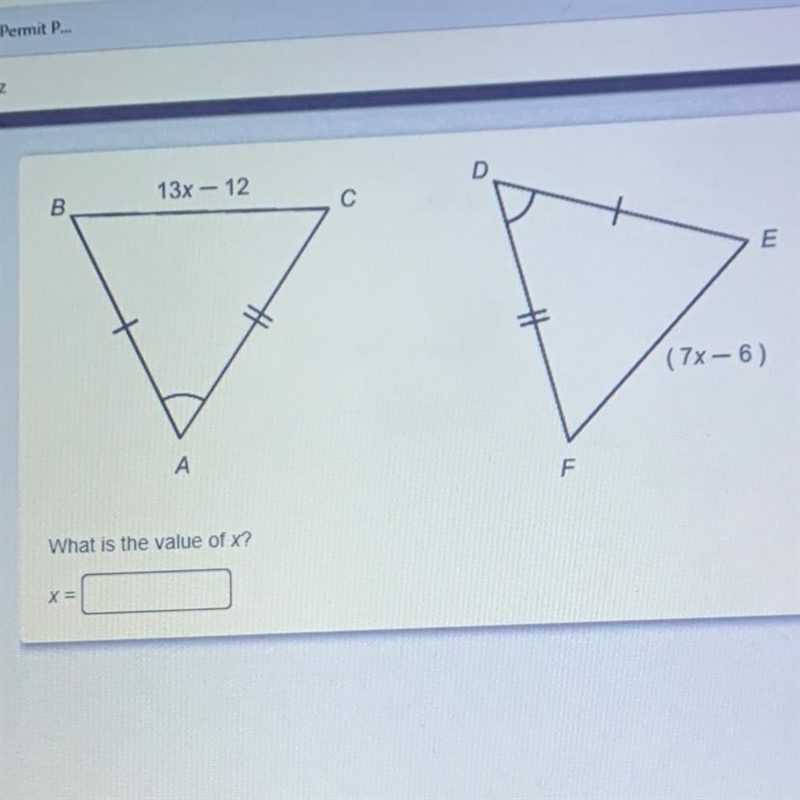 What is the value of x? X=-example-1