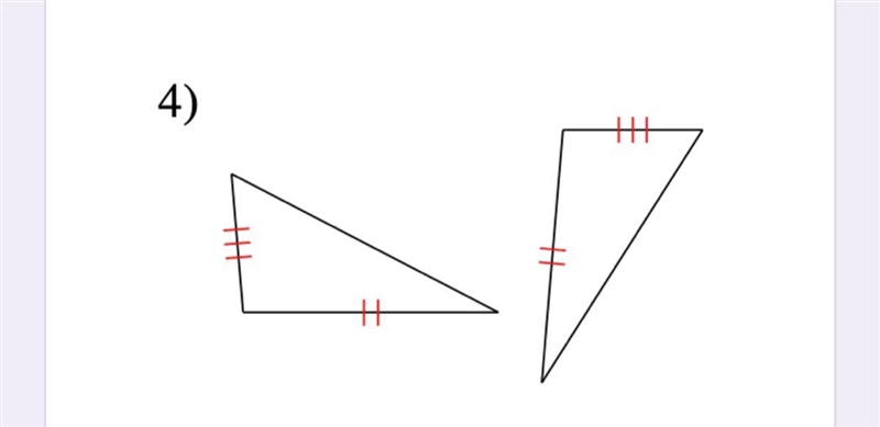 State if the two triangles are congruent. If they are, state how you know. A) Yes-example-1