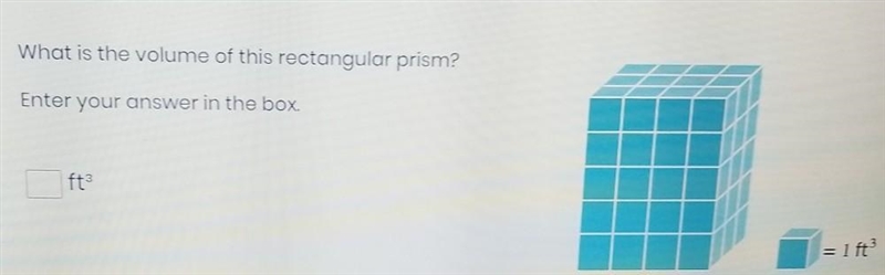 What is the volume of this rectangular prism? Enter your answer in the box. ft? = 1 ft-example-1