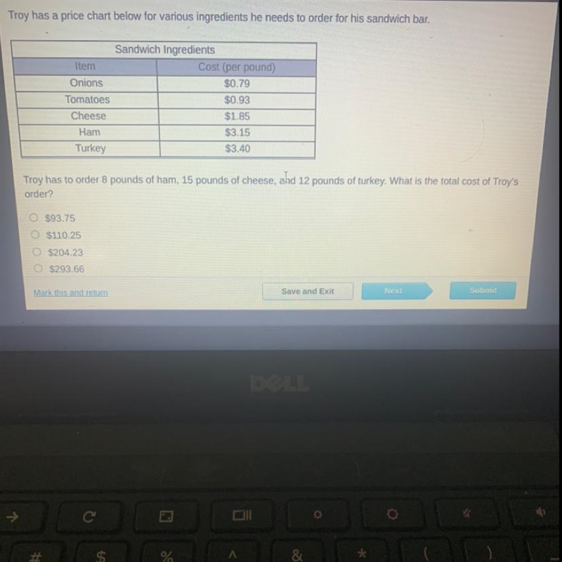 What is the total cost of troys order? PLEASE HELP ME WITH THIS QUESTION :0-example-1