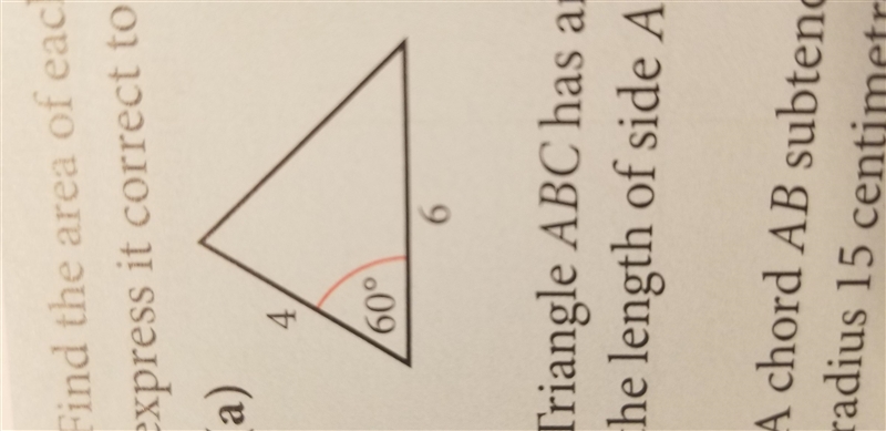 Find the area of the triangle-example-1