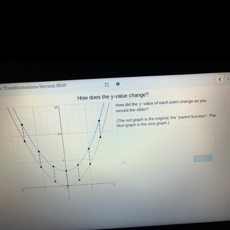 Help! how does the y- value change?-example-1