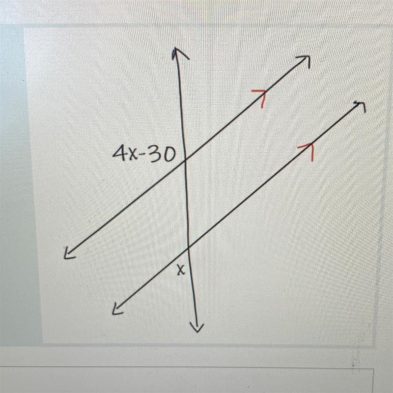 Solve for X. For a geometry-example-1