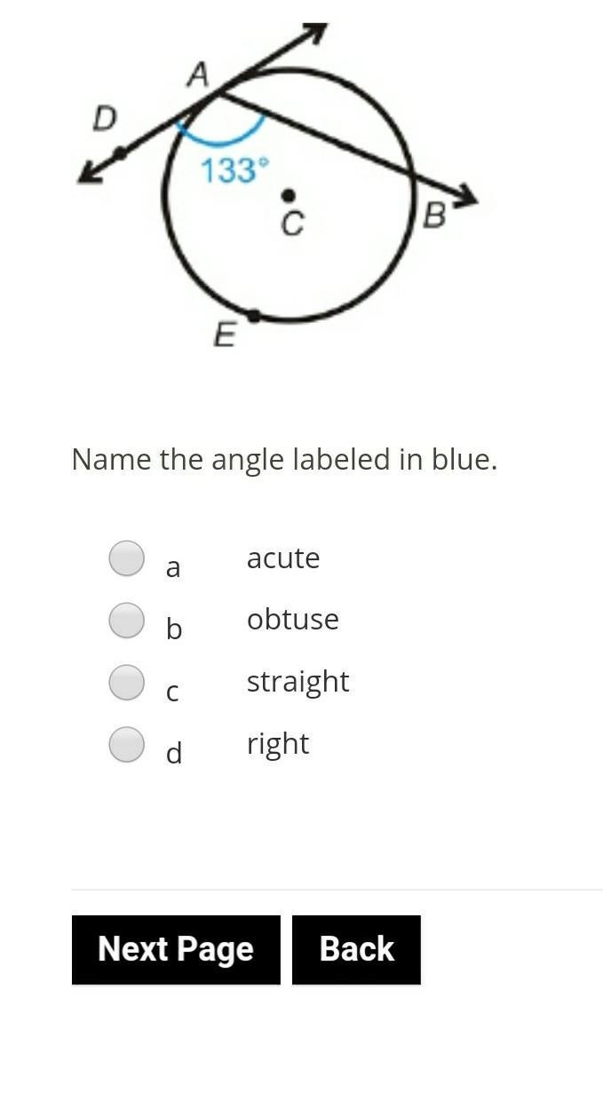 EASY GEOMETRY** name the angle labeled in blue​-example-1