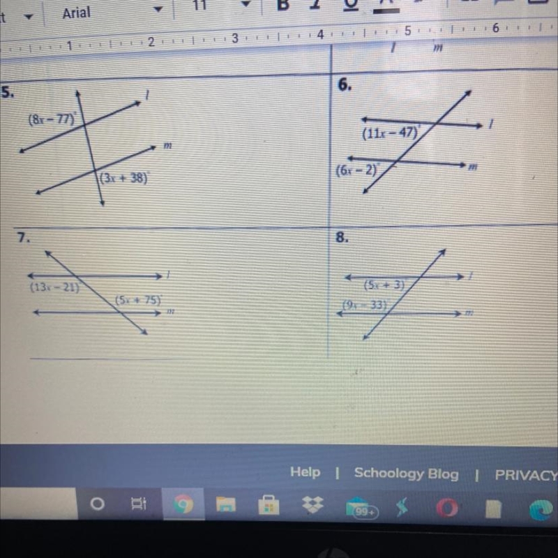 Solve for the following variable(show your work).-example-1