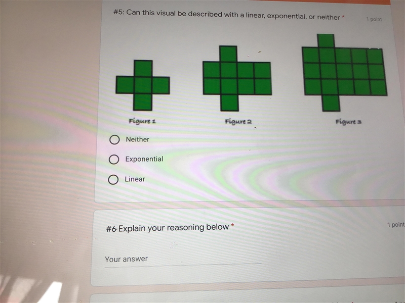 Can this visual be described with a linear, exponential, or neither-example-1