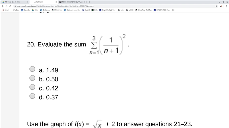 MATH HOMEWORK HELP PLEASE I ONLY NEED 22 and 23 DONE-example-1