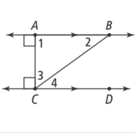 If m∠4 = 35, find m∠3. Explain. 145; ∠3 and ∠4 are supplementary angles, so m∠3 = 180 − m-example-1