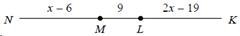 If NK = 23, what is the value of x?-example-1