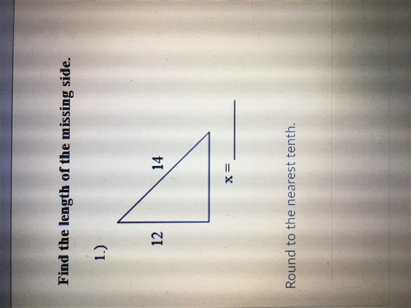 Find the length of the missing angle-example-1