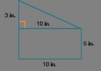 ANSWER ASAP! What is the area of the figure shown? in²-example-1