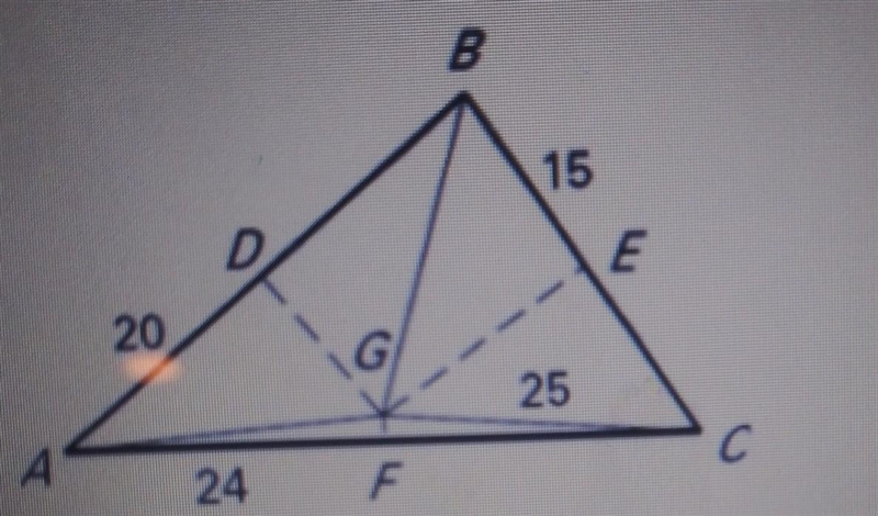 In ABC, Point G is the circumcenter of the of the triangle. What is the measure of-example-1