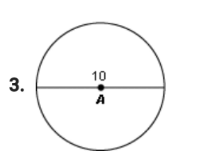 Find the circumference of a circle. Geometry-example-1