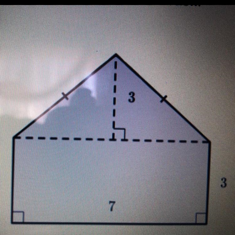 Find the area of the shape shown below.-example-1