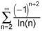 Which of the following series is/are convergent by the alternating series test? I-example-1