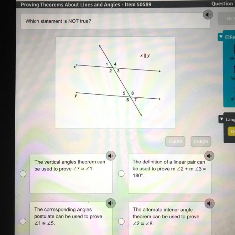 Which statement is NOT true? PHOTO ABOVE HELP! Please try it I NEED TO PASS THIS LESSON-example-1