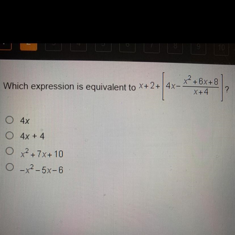 Which expression is equivalent to-example-1