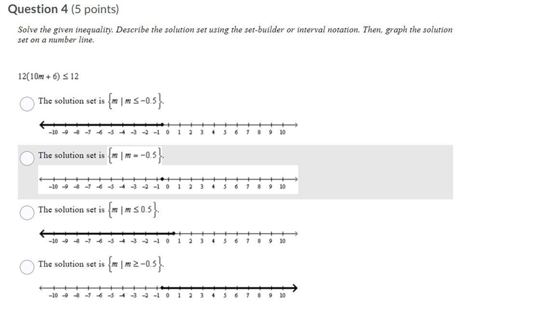 Solve the given inequality. Describe the solution set using the set-builder or interval-example-1