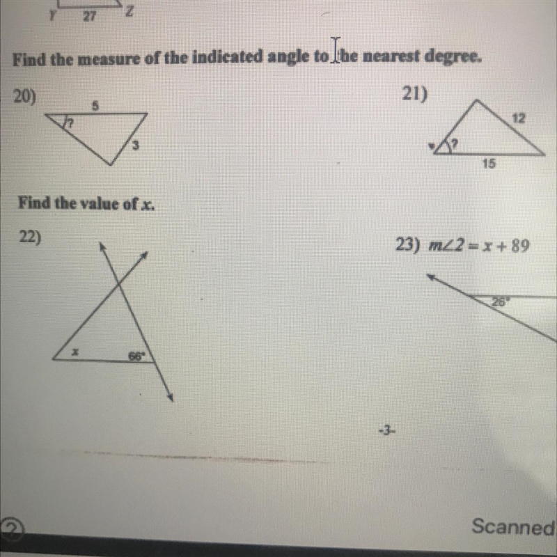 Need help with 20-23 please. geometry-example-1