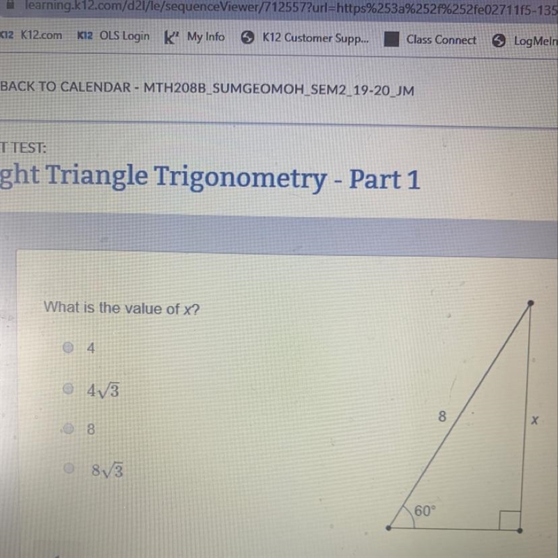 ANSWER ASAP!!!!! what is the value of x?-example-1