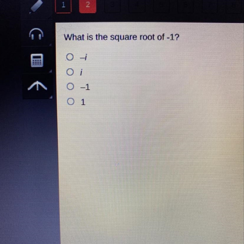 What is the square root of -1-example-1