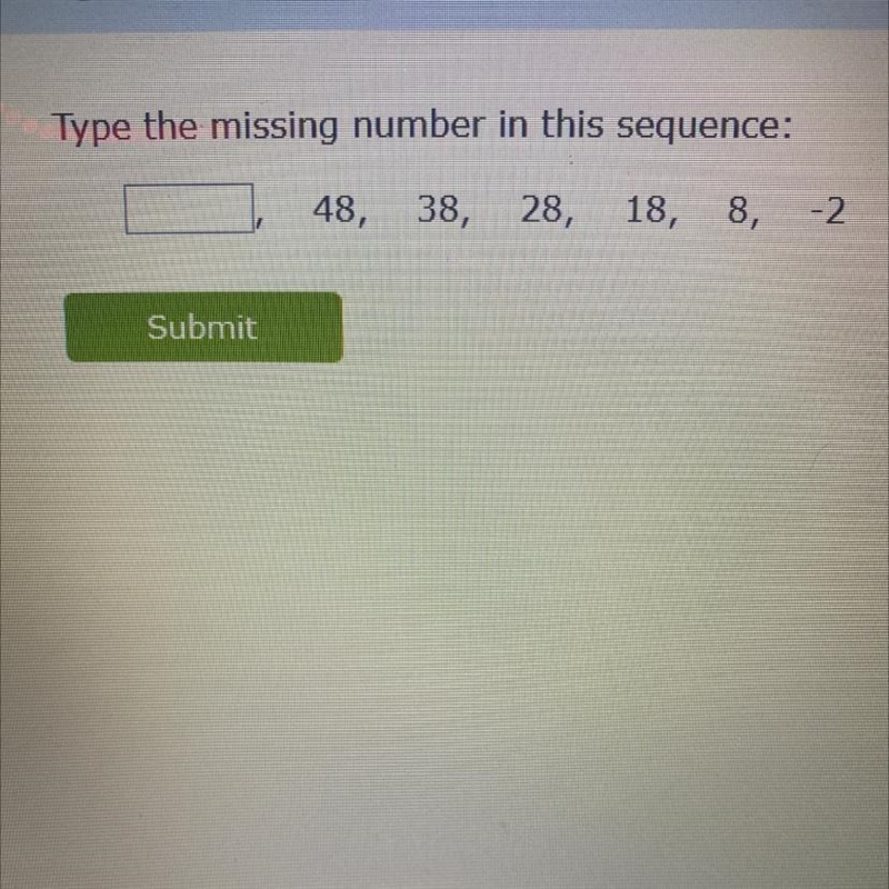 Type the missing number in this sequence-example-1