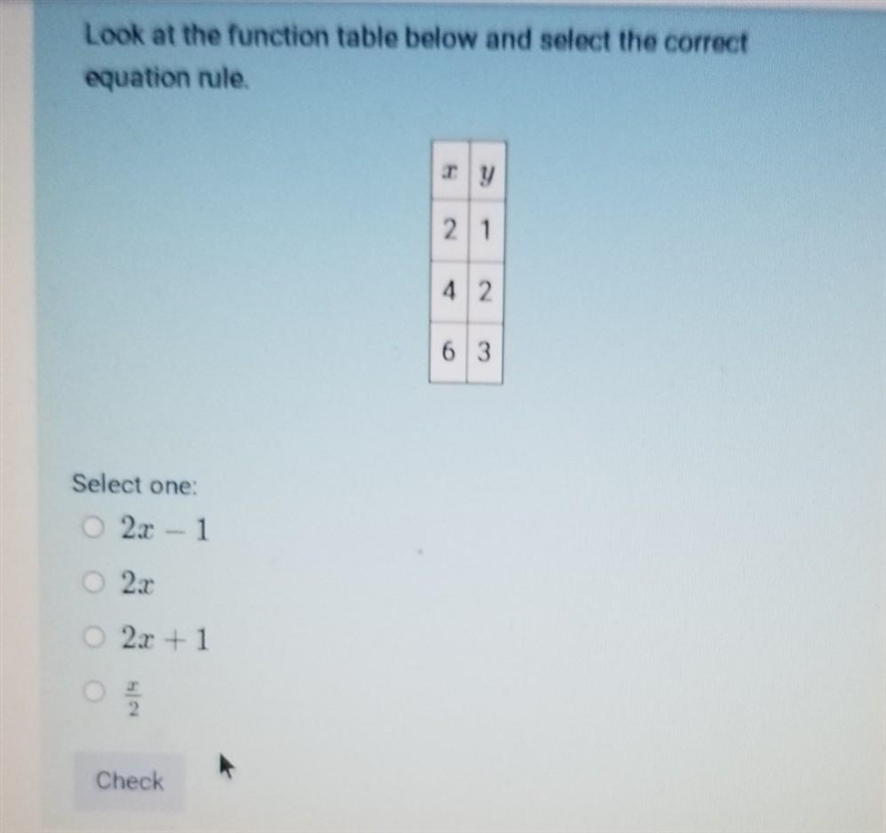 Select correct equation rule​-example-1