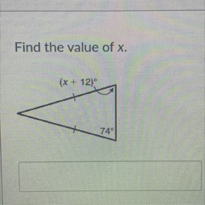 Find the value of x. help-example-1