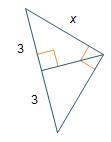 ASAP... What is the value of x? a.) 1/3 √2 units b.) 1/2 √3 units c.)2 √3 units d-example-1