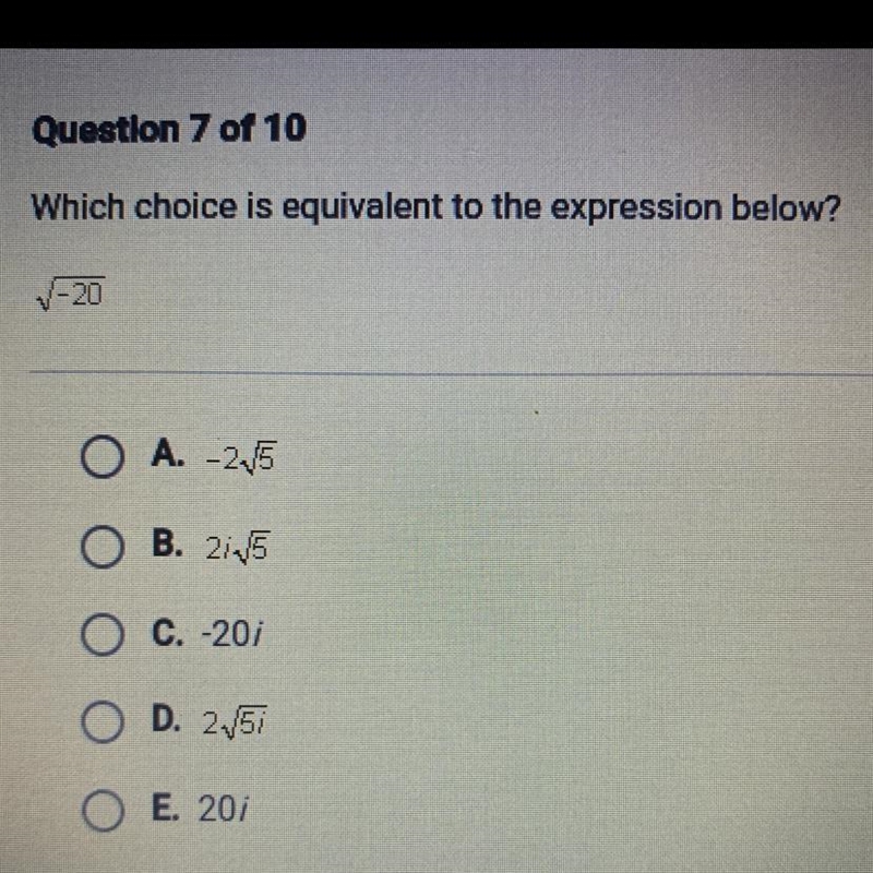 Which choice is equivalent to the expression below￼-example-1