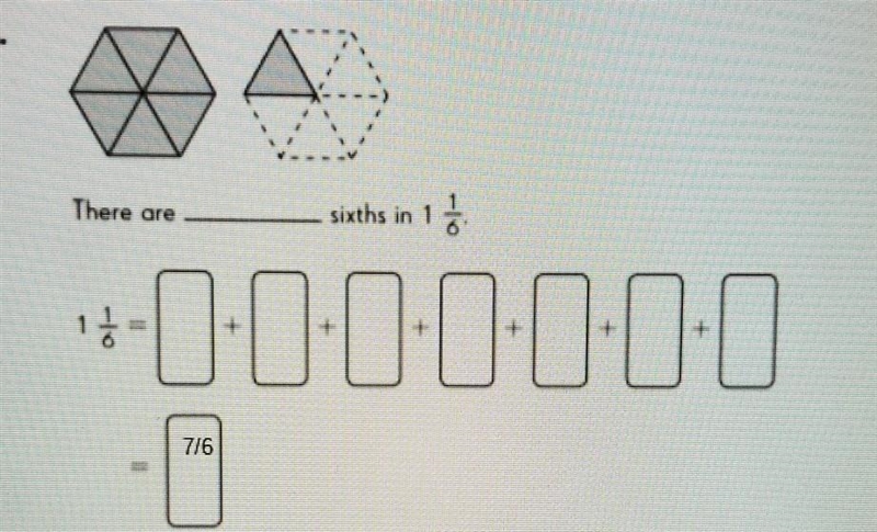 HELP ME ASAP PLEASE!!! Write the improper fractions for the shaded parts​-example-1