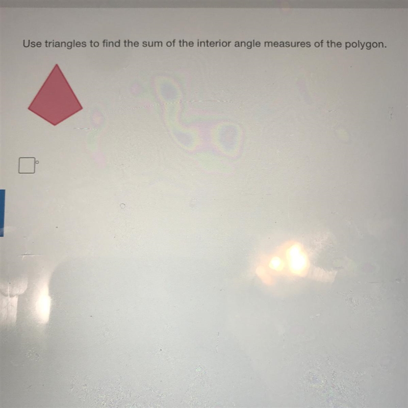 Use triangles to find the sum of the interior angle measures of the polygon.-example-1