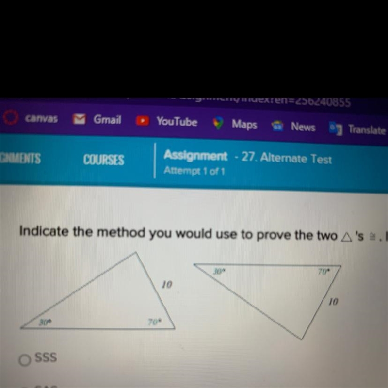 Indicate the method you would use to prove the two A's 2. If no method applies, enter-example-1