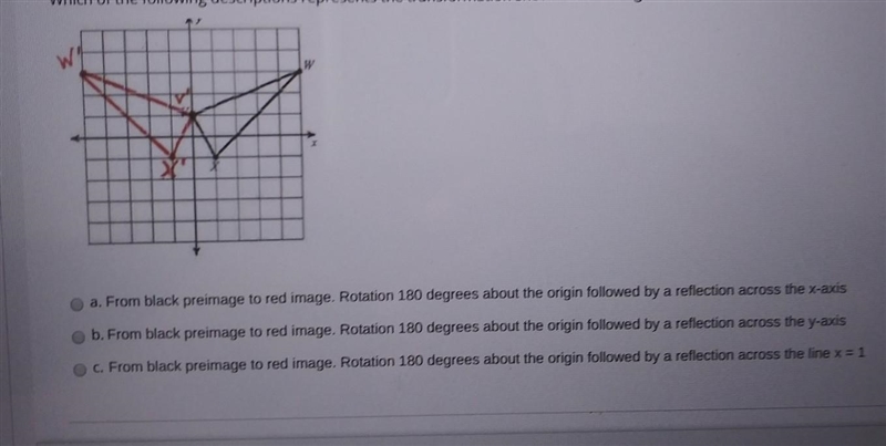 Part 2. Which of the following descriptions represent the transformation shown in-example-1