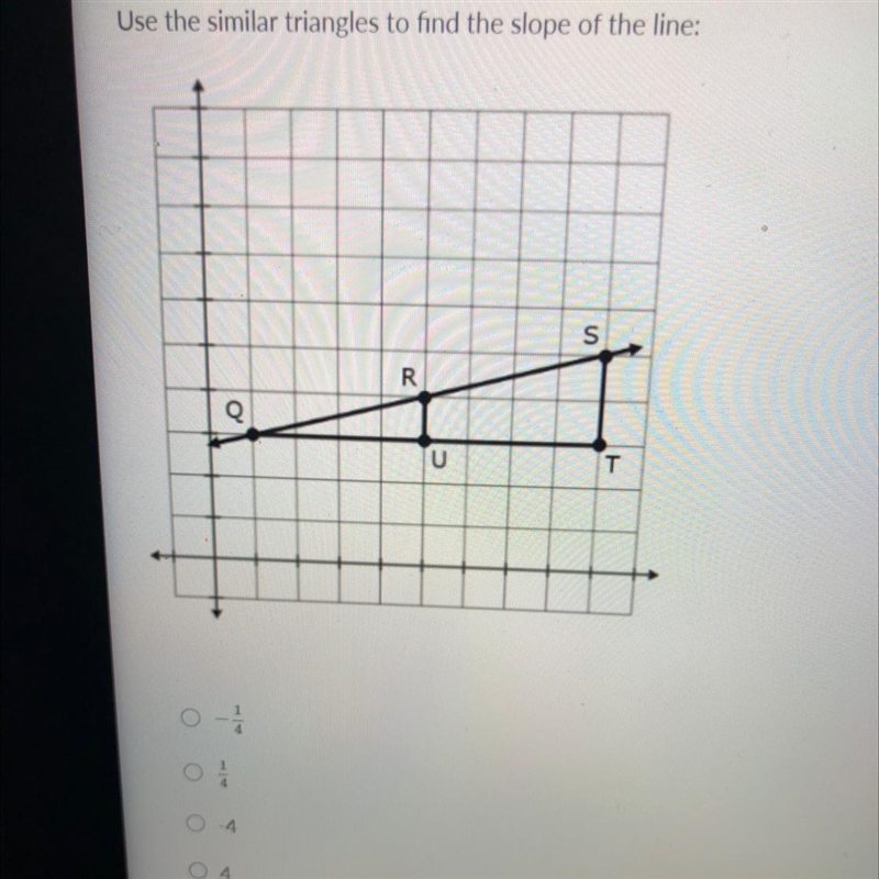 Use the similar triangles to find the slope on the lines??? Hello plzzz-example-1