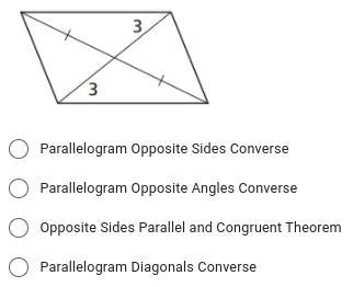 State which theorem you can use to show that the quadrilateral is a parallelogram-example-1