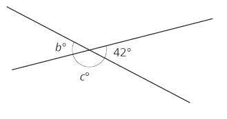 Can someone please tell me what letter c equals? The answer choices are , 48, 58, 138, and-example-1