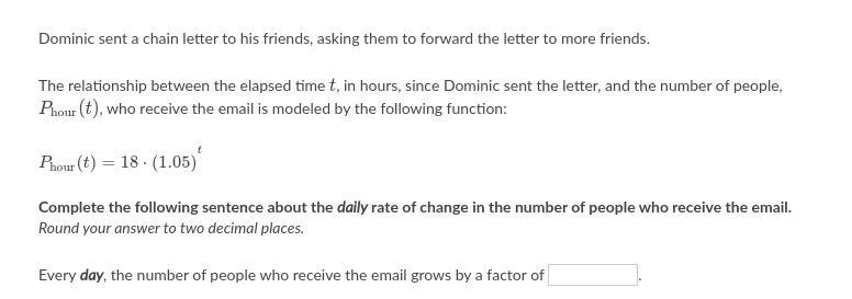 please help me with this Interpret change in exponential models problem, please show-example-1