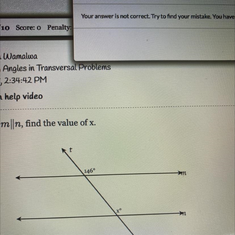 What would the value of x be-example-1